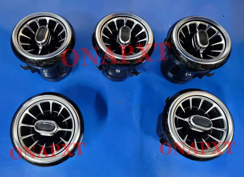 LED Für Benz A/C/E/S/V/CLA/GLA/GLC W176 W205 W213 W222 W447 W117 W156 X253 Bluetooth APP Düse Umgebungs Licht Air Vent Turbine – Detail 14
