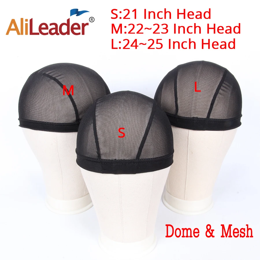 Alileader Cuffia Parrucca Regolabile Per Parrucca FAI DA TE S/L/XL Tappo Base Nero Strumenti Parrucca di Tessitura Cap Protezione Della Parrucca Del Merletto Tessuto Cap Per Fare Una Parrucca