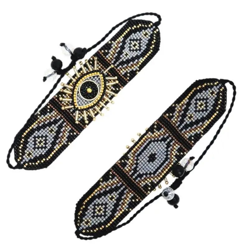 ZHONGVI Evil Eye Bracelet For Women Trendy Jewelry MIYUKI Lucky Pulseras Mujer Moda 2020 Unique Bracelets Handmade Loom Woven