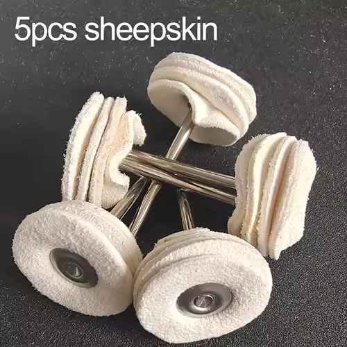 1" Wool Felt Grinding Sanding Head Abrasive Buffing Wheel 2.35/3mm Shank Cotton Thread Polishing Mini Brush for Dremel Dril - Image 14