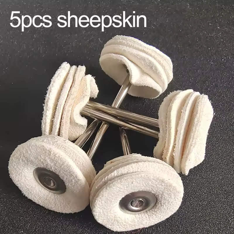 1" Wool Felt Grinding Sanding Head Abrasive Buffing Wheel 2.35/3mm Shank Cotton Thread Polishing Mini Brush for Dremel Dril - Image 14