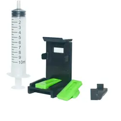 Ink Refill Cartridge Clip for HP Canon Cartridge Universal Snap Fill Pumping Tool with Syringe