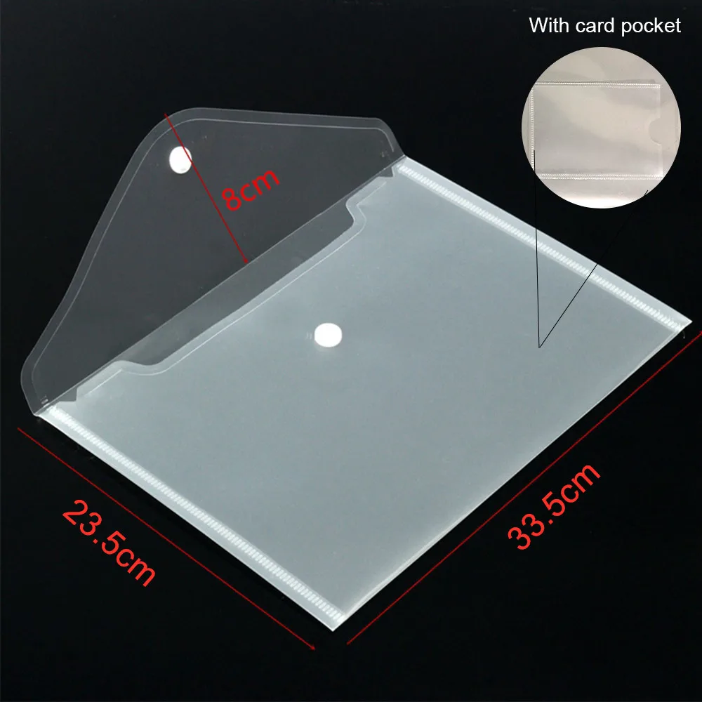 15 Pcs/Set Transparent Plastic A4/A5 File Bag Practical Waterproof PP File Holder Loose Leaf Filing Envelope Sheet Protectors