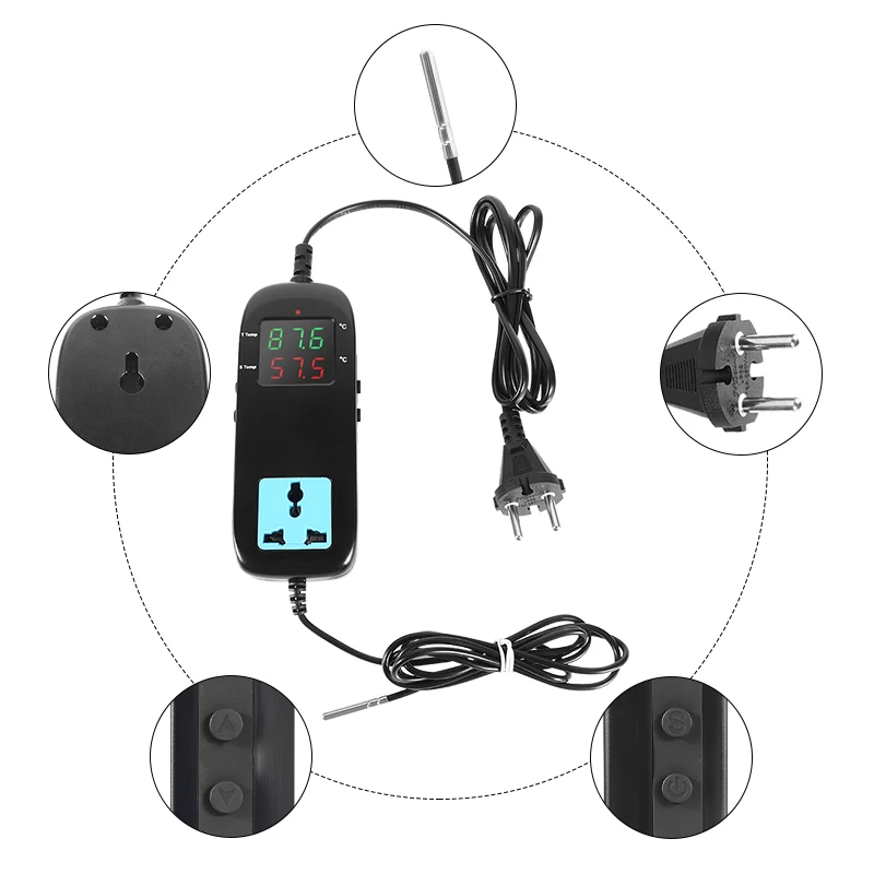 Homebrew Fermentation Temperature Controller & Brew Heating Belt For Beer Wine Spirits 25Watt EU Plug Fermentation Tools