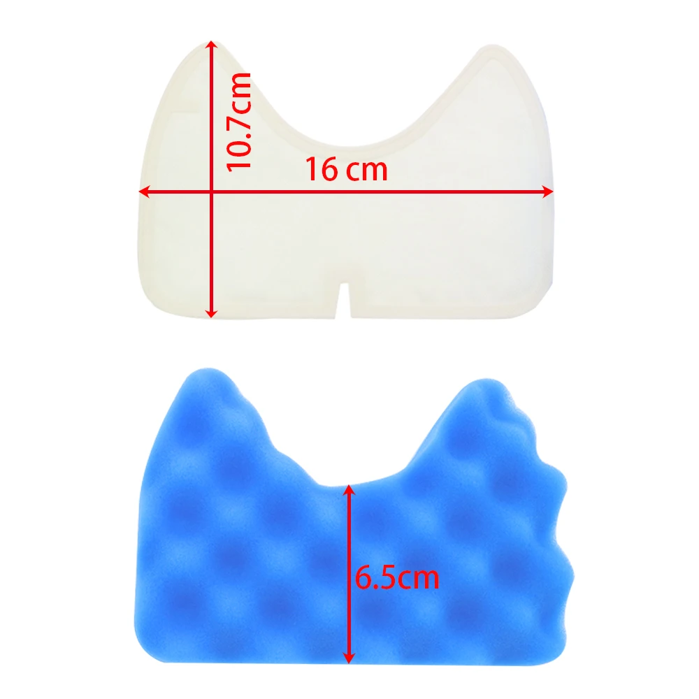 먼지 헤파 필터 1 개 & 블루 스폰지 필터 키트, 삼성 DJ97-00492A SC6530/40/50/60/70/80/90 SC68 진공 청소기용, 1 세트