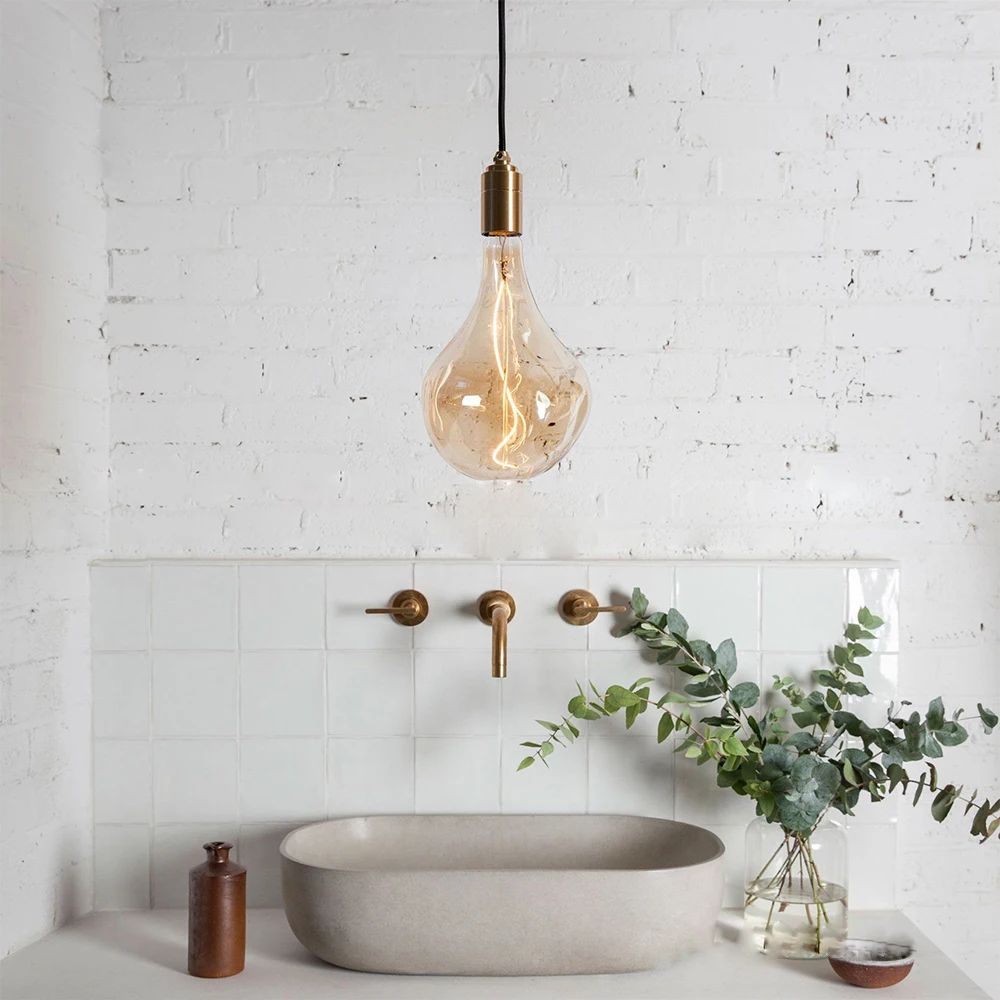 4W 2200K Retro Shaped LED Energy-Saving High-Bright Home Decoration Lamp According To The Table High-Altitude Rope Glass Flyover