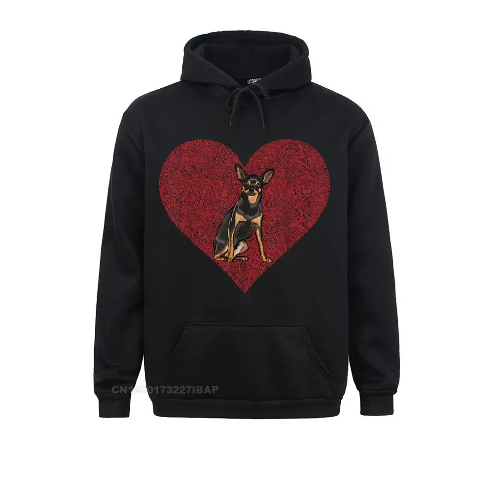 

Miniature Pinscher Valentines Day Dog Love Fingerprint Hoodie Company Men Sweatshirts Hoodies Long Sleeve Normcore Hoods Summer