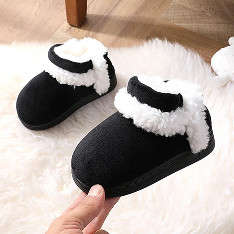 

Baby Toddler Slippers Kids Winter Children Cotton Shoes Boots Home Slipper Indoor Kids Slippers Bedroom Boys Girls Sneakers Warm