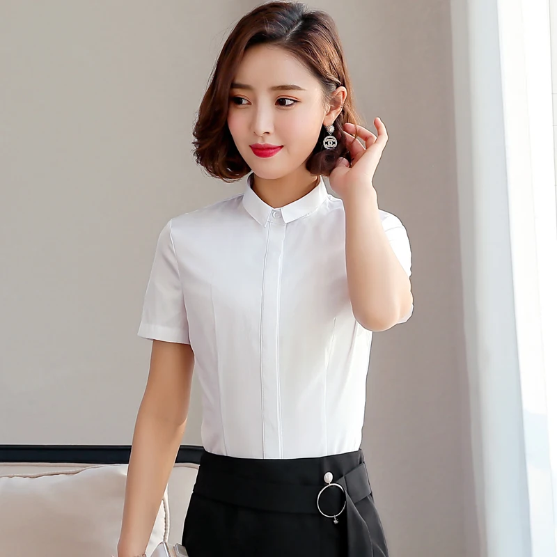 Novelty Burgundy Summer Short Sleeve Blouses Shirts for Women OL Styles Office Work Wear Blouse Female Tops Clothes Plus Size