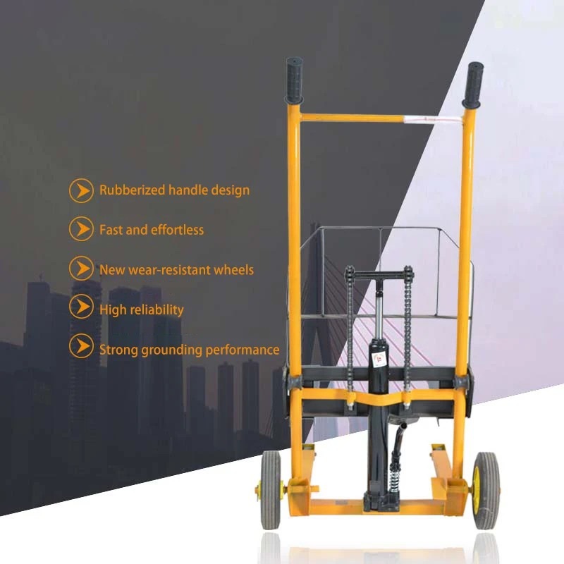 Small Hydraulic Manual Forklift Miniature Manual Stacker Lightweight Household Loading And Unloading Truck Lifting Truck 200kg