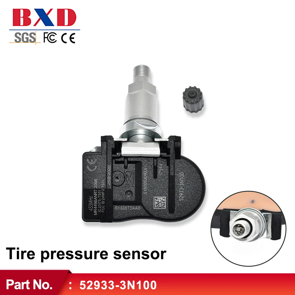 US/CN In Stock 433MHz TPMS Tire Pressure Sensor 52933-3N100 529333N100 529332M650 For Hyundai Accent Kia Sorento