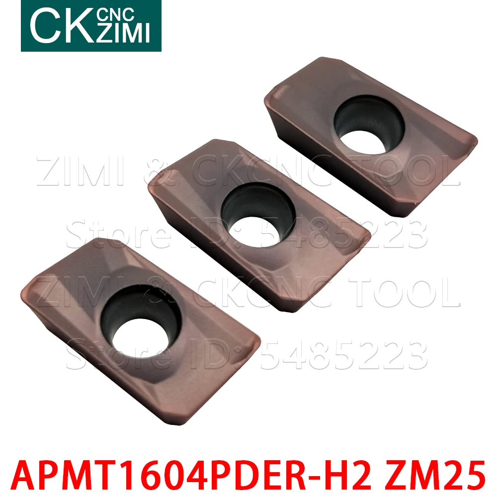 APMT1604PDER-H2 R0.8 Carbide Dạng Xay Dạng Indexable Lưỡi Dao CNC Ăn Xay Toos APMT 1604 PDER Cho Thép Không Gỉ