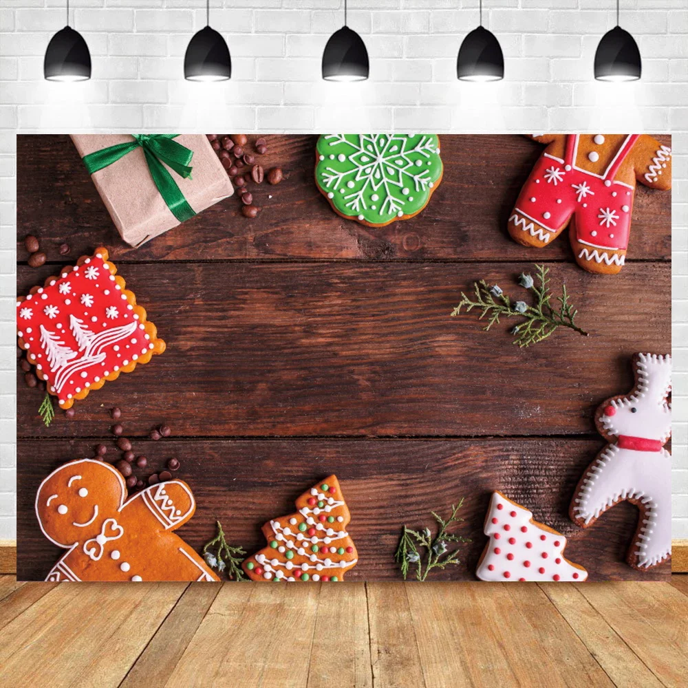 

Laeacco Old Wood Boards Texture Christmas Backdrop For Photographic Child Portrait Toys Photocall Background Banner Photo Studio