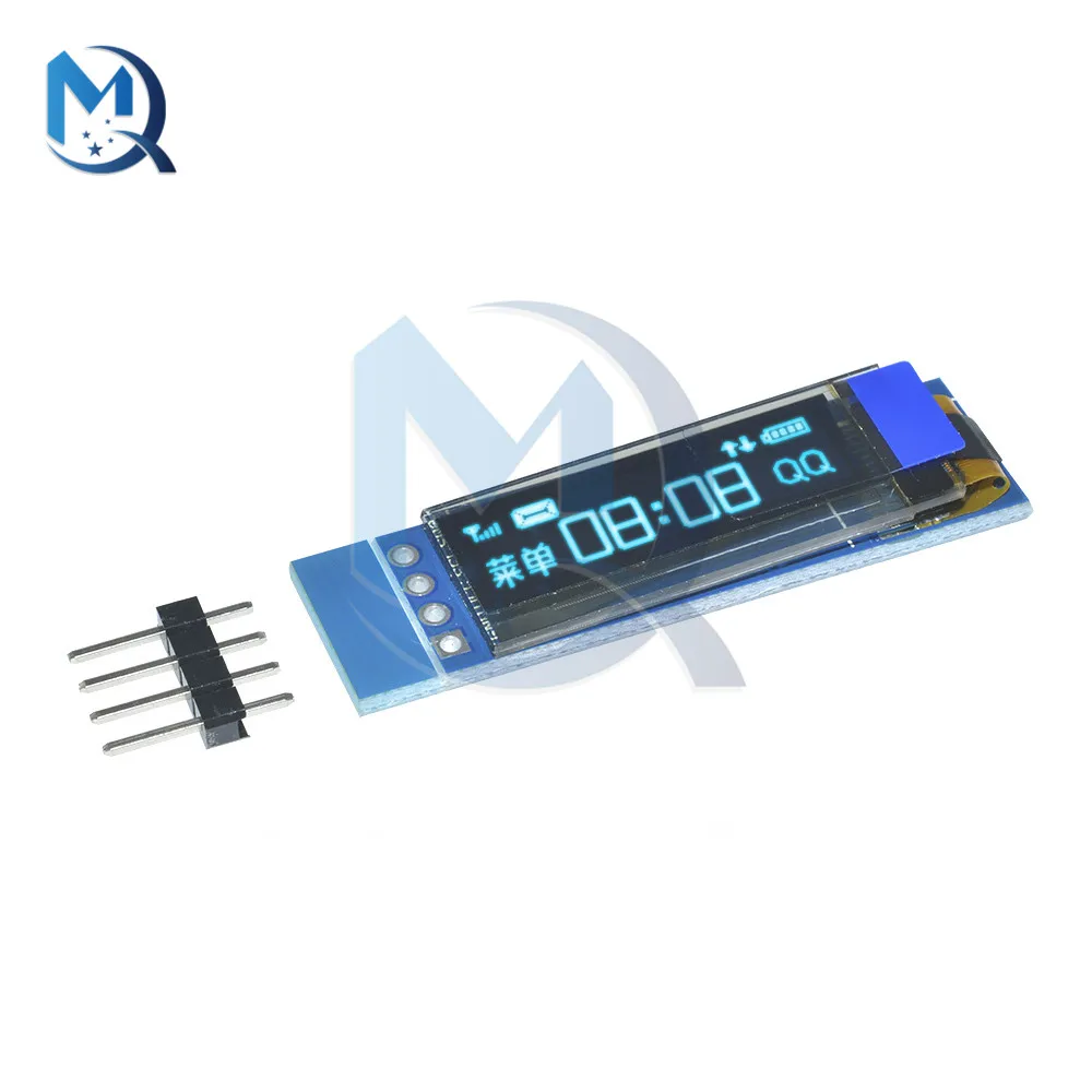 4PIN 0.91inch IIC I2C OLED Module Blue White Color 128X32 Resolution OLED LCD LED Display Module Driver for Ardunio