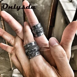 Stainless Steel Viking Simple Ring vintage Hammer retro punk Classic Ring Male finger Love Jewelry for man Gift Dropshipping
