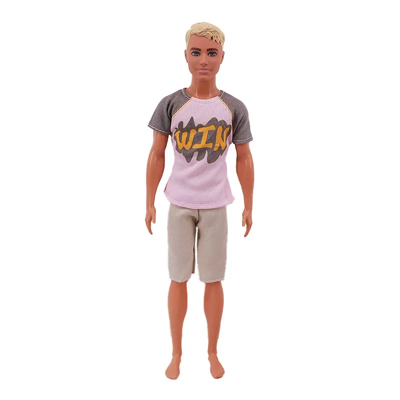 Barbies Ken Clothes Mini Suit 2Pcs/Set T-Shirt+Shorts,For 11.8Inch American Man\'s Clothes Doll Gift For Baby,Our Generation,Toy