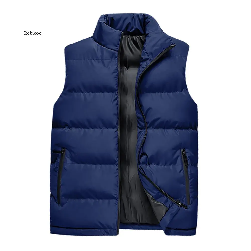 2021 New Mens Vest Jackets Sleeveless Vest Winter Men's Warm Vest Homme Casual Thicken Waistcoat Chalecos Para Hombre M-5XL