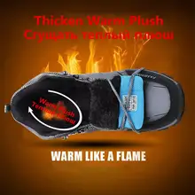 Waterproof Leather Winter Snow Boots Men #6