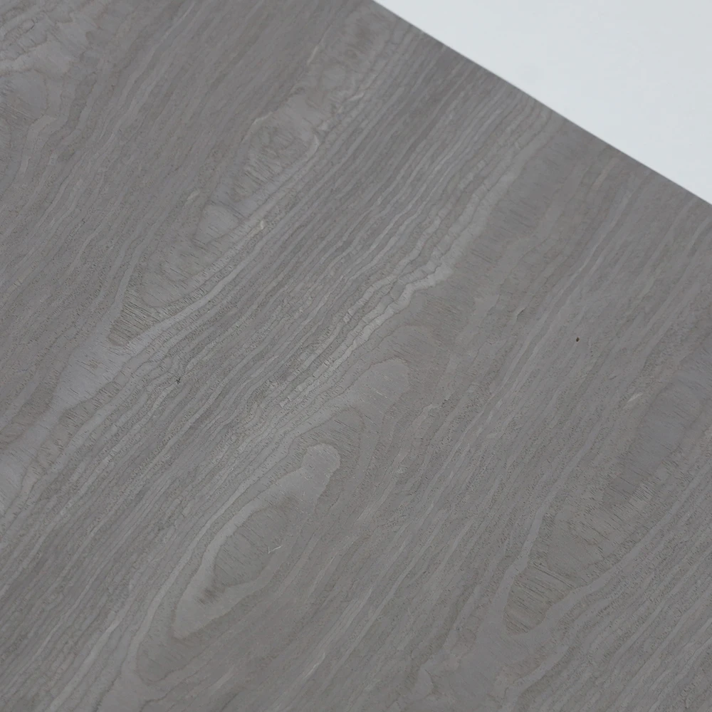 GREENLAND Horizontal  Grey Wood Veneers Flooring DIY Furniture Natural Material Doors Cabinet Size 250x60 cm