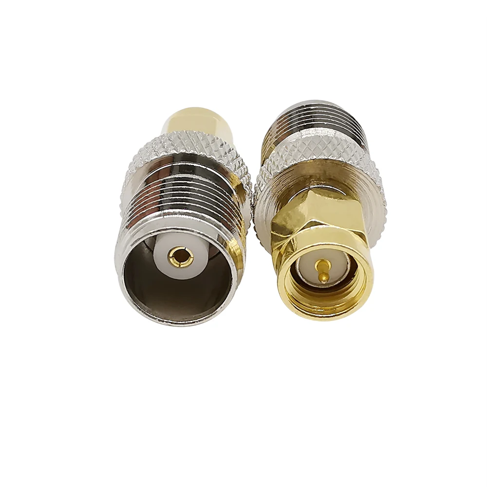 1Pcs TNC Female Jack to SMA Male Plug Straight RF Coaxial Connector SMA-TNC Antenna Adapter