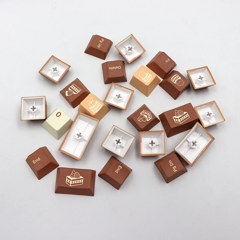 GMK-KEY Tiramisu Keycaps PBT Cherry Profile Keycap Suitable dz60/RK61/gk61/64/68/84/87/96/980/104 Mechanical Keyboard gmk Keycap