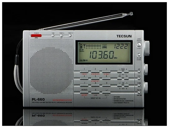 TECSUN PL-660 Radio PLL SSB VHF AIR Band Radio Receiver FM/MW/SW