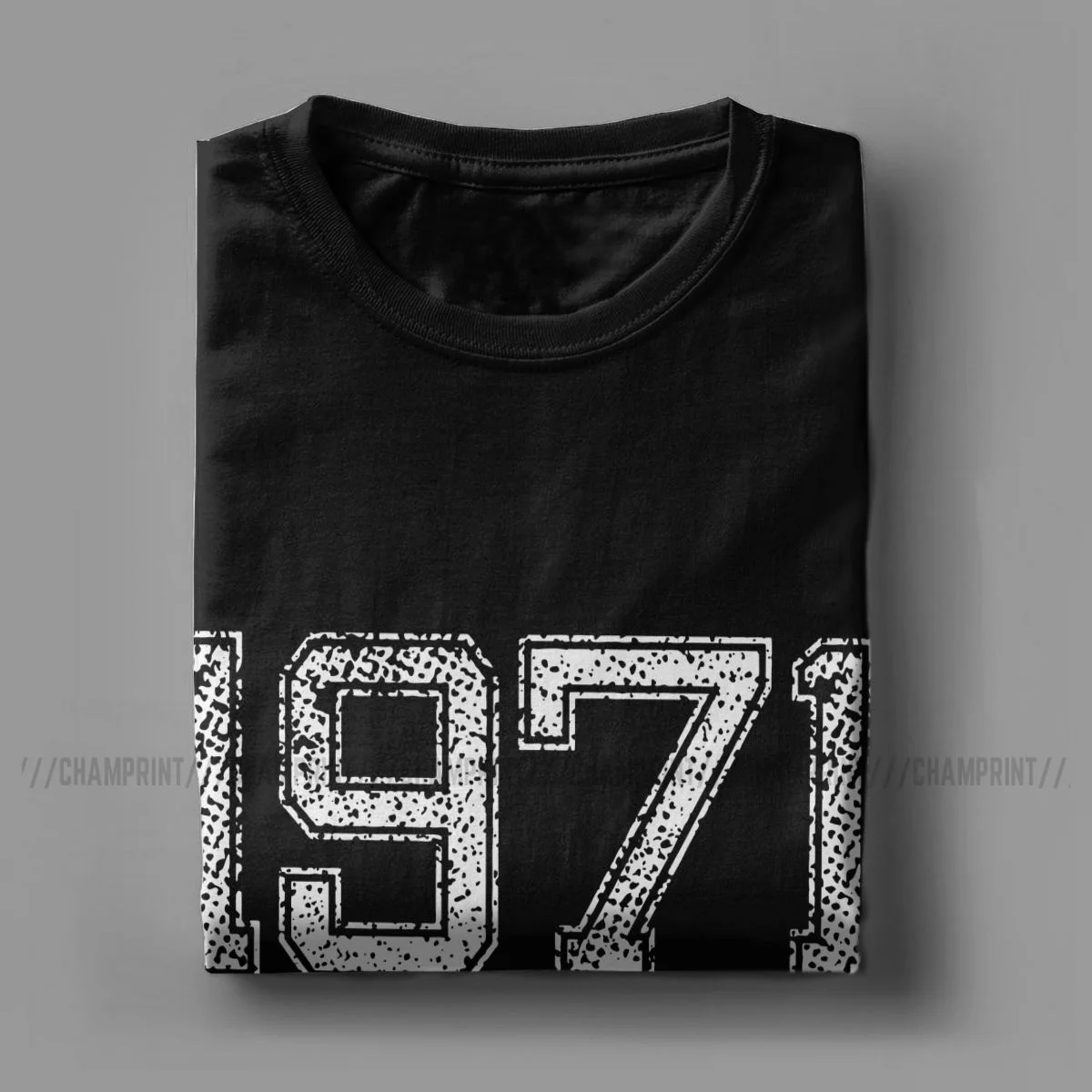 Vintage Retro 1971 50th Birthday Men T Shirts Fashion Tee Shirt Short Sleeve Round Neck T-Shirts Pure Cotton New Arrival Clothes