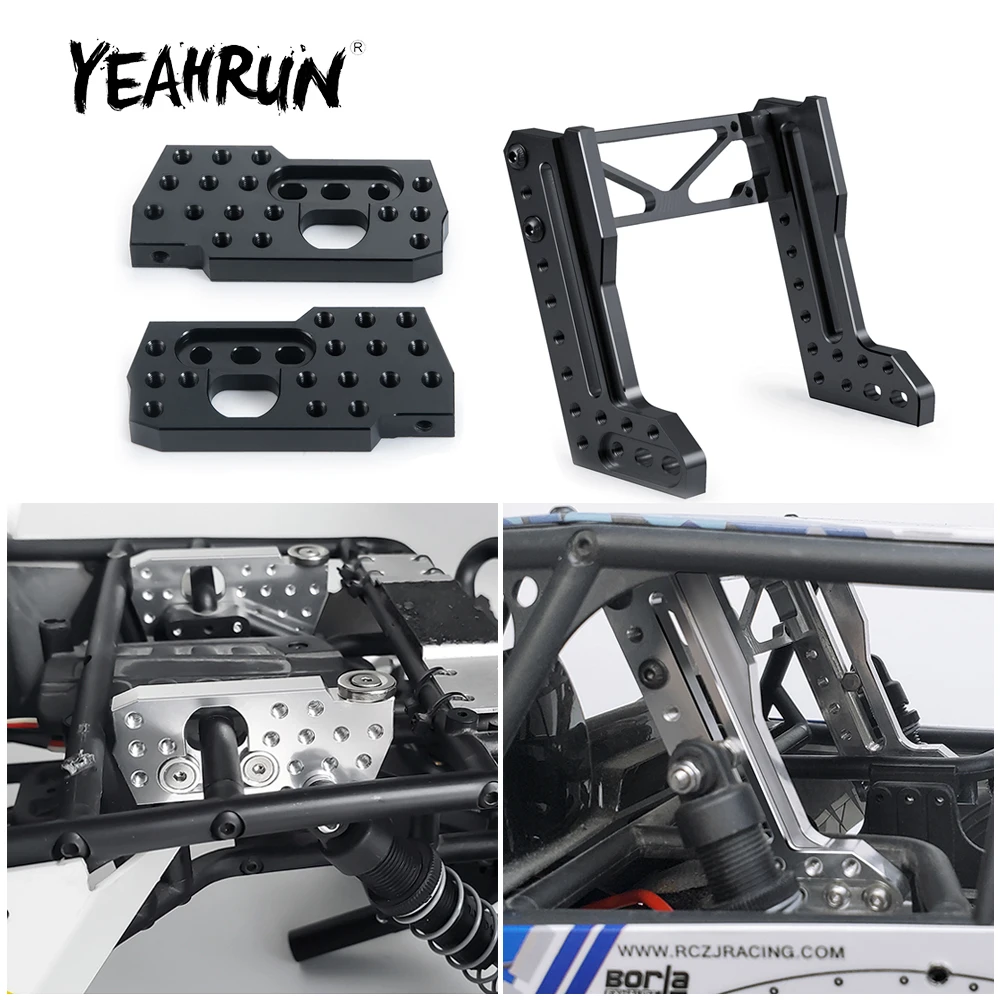 YEAHRUN CNC Metal Front & Rear Shock Absorbers Damper Mount Bracket for Axial Wraith 90018 1/10 RC Crawler Car Parts Accessories