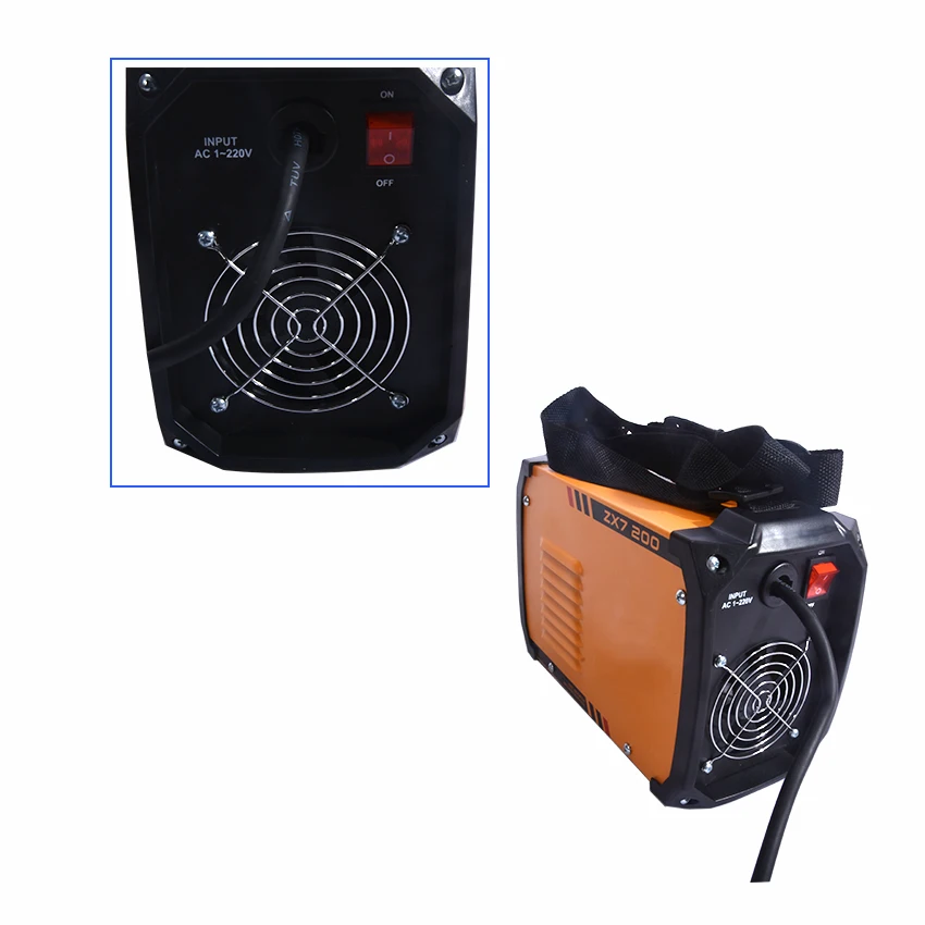 ZX7-200 Inverter DC welder shocking arc welding machine TIG welder and iron welding with electrode holder and earth clamp