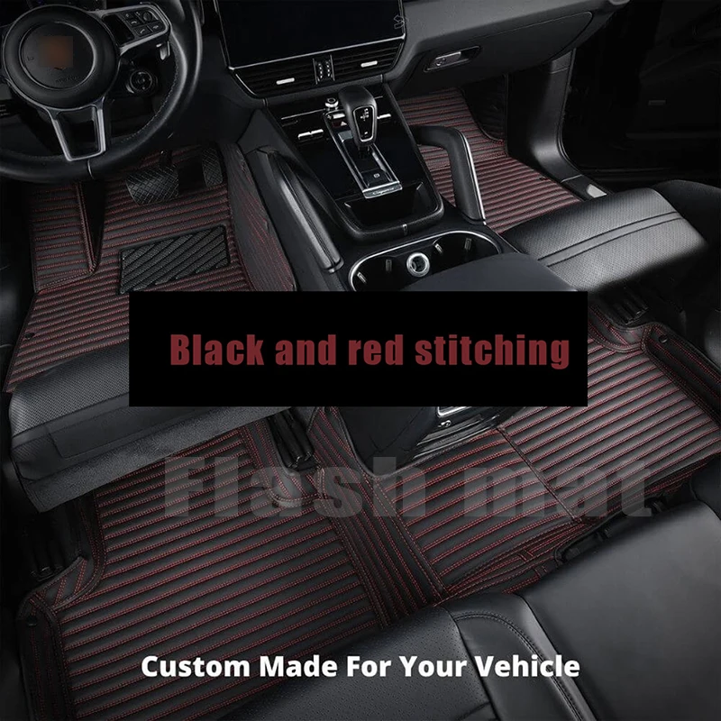 

Custom Leather Car Floor Mats For Renault Sandero Stepway Megane Clio TWINGO KOLEO Duster Talisman Captur Car Carpets Covers