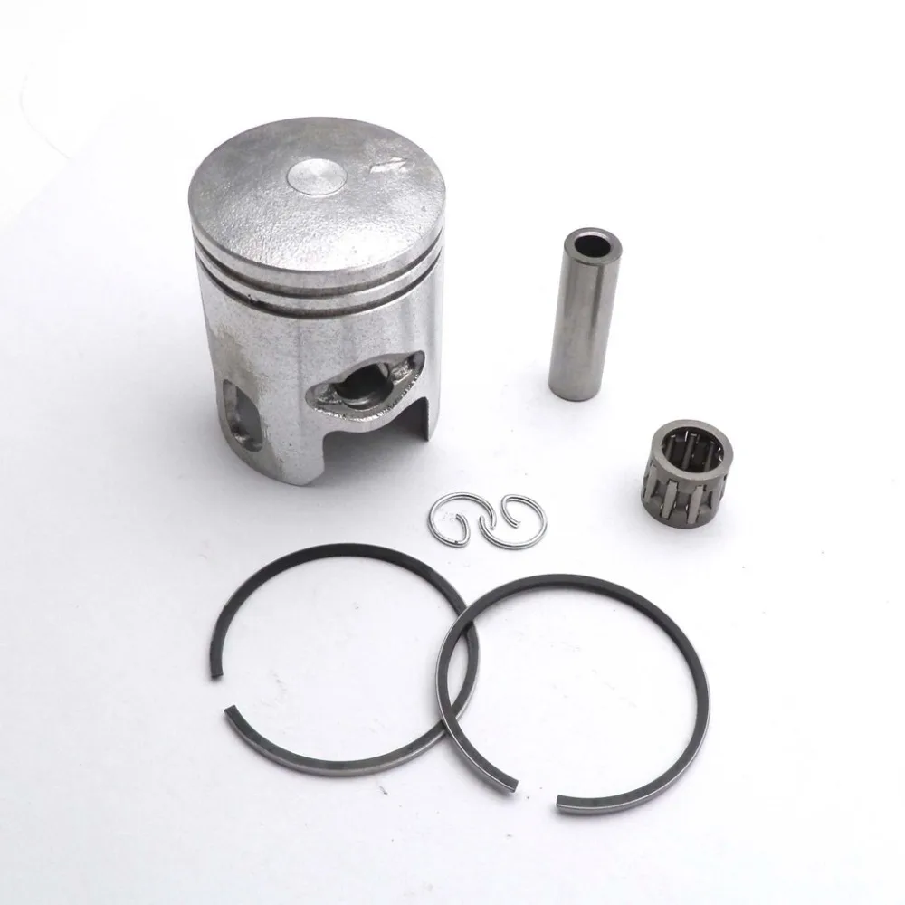 50cc Piston Ring Set 40mm w/10mm 12mm Pin With Wrist Pin Needle Bearing for Jog Minarelli Scooter Moped