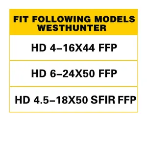 عجلة المنظر الجانبية الكبيرة WESTHUNTER-، سبائك الألومنيوم ، تركيز 80 مم ، ضبط العجلة الجانبية ، يناسب سلسلة HD CNC ، ملحقات نطاق المعالجة أعلى 4 مبيعات 6 نطاق بندقية 24 × 50 - رقم 1