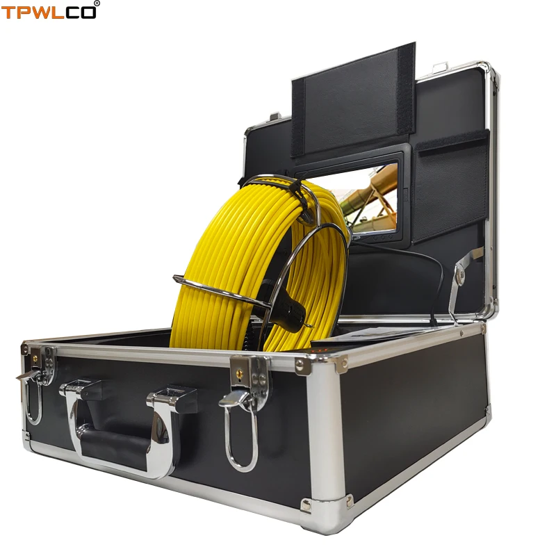 

Diameter 23mm Waterproof Pipe Underwater Pipeline Camera 7inch 20-50m Cable Endoscope Drain Sewer Camera System With DVR