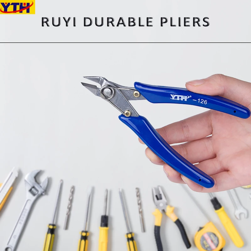 YTH-22 Cutting Pliers Diagonal Pliers Nipper Side Snip Cable Wire Clamp 5\