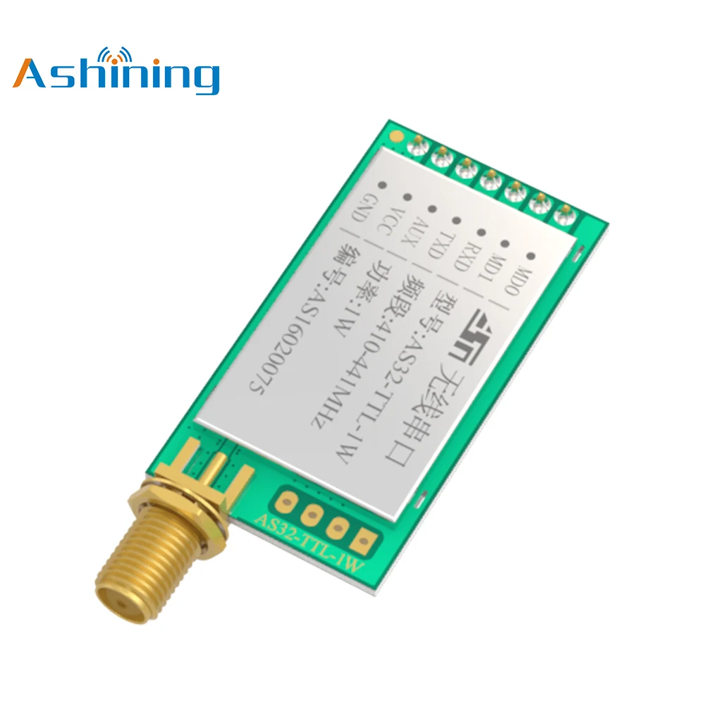 AS32-TTL-1W 433mhz 1W 30dBm 8000m LoRa Sx1278 ASHINING star product AS32-TTL-1W Wireless RF Transmitter Receiver Module