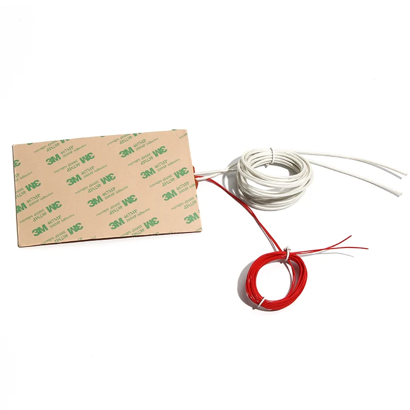 

800W-1280W Silicone NTC100K Thermistor Heating Pad Heatbed 400x250/350/400mm Printer Heater 3M Self-adhesive