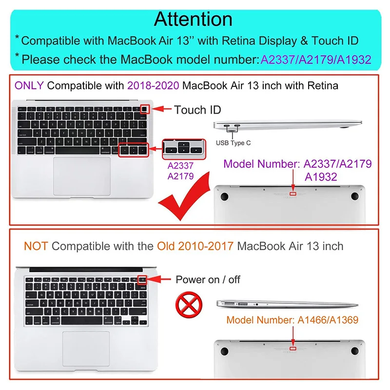 Laptop Bag Case For MacBook Air 13 inch Retina 2020 2019 2018 Release A2337 M1 A2179 A1932 Plastic Hard Shell Cover Briefcase