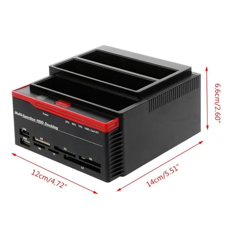 USB3.0 To IDE External 2.5"/3.5" HDD Hard Docking Station Card Reader