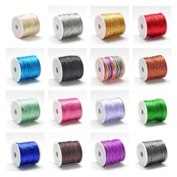 70m 25Colors 1mm Nylon Thread Cord Chinese Knot Macrame Satin Cord Bracelet Necklace Braided String DIY Beading Jewelry Making