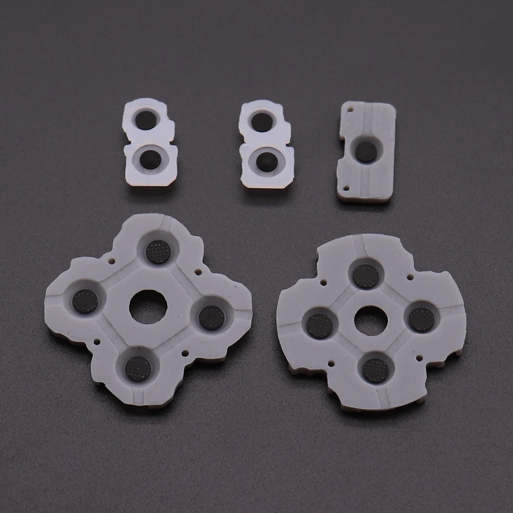 TingDong 1set LR Conductive Rubber Pads For PS5 Controller Buttons Contact Rubber Conductive Silicone Rubber for ps5
