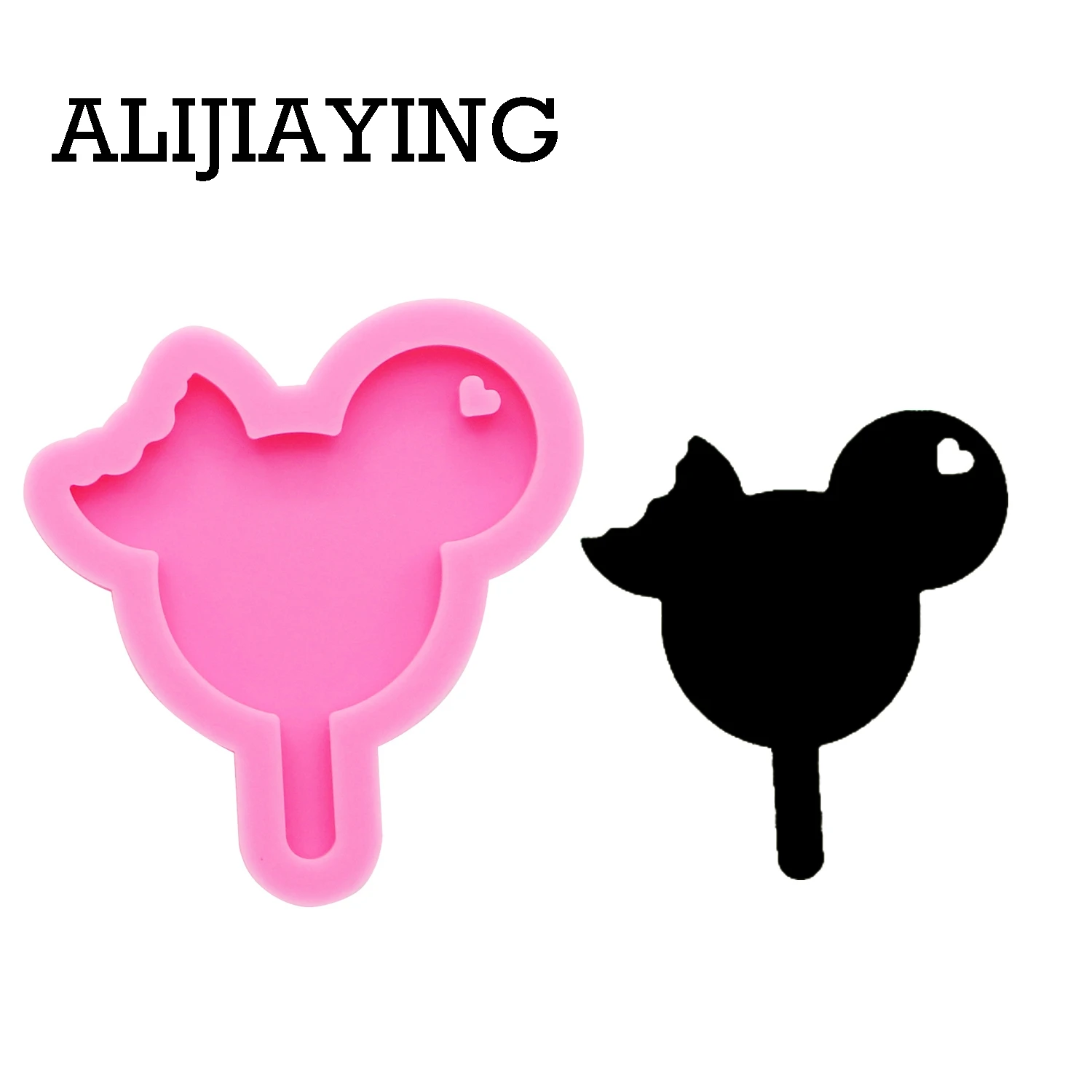DY0075 DIY Shiny Bow Mouse head Sugarcraft Silicone Mold cake Decorating tool fondant chocolate Clay craft Resin moulds