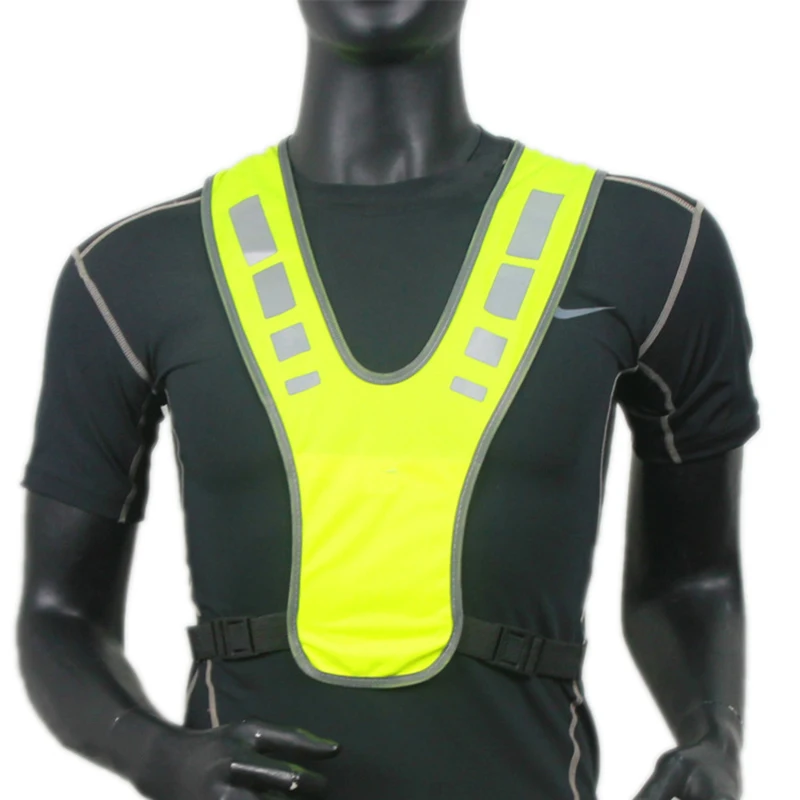 Cycling Protective Vest Safety Jacket Reflective Motocycle Harness Night Running Vest Men Women Outdoor Camping