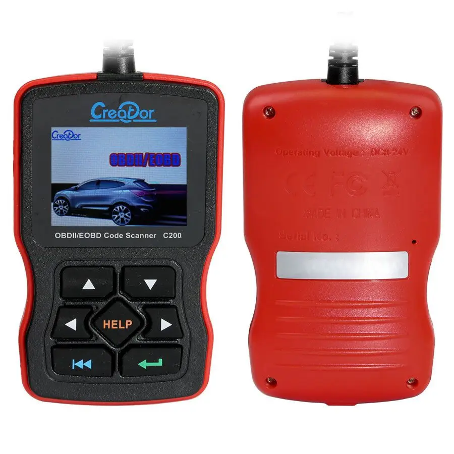 High quality Genuine Creator C200 OBD2/EOBD code reading card 2.4