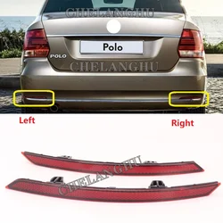 2 sztuk czerwony reflektor tylnego zderzaka ogon światła bary hamulca Parking ostrzeżenie dla VW Polo Sedan 2016 2017 2018 2019 2020