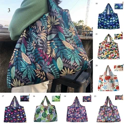 Thick Foldable Shopping Storage Bag Large Capacity Reusable Grocery Bag Eco Friendly Supermarket Waterproof Shoulder Bag