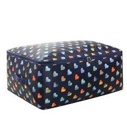 Floral Quilt Storage Box, Under Bed Storage Organizer, Blanket Storage Bag, Zipper Package Case, Clothes Box, Home Save Space Di