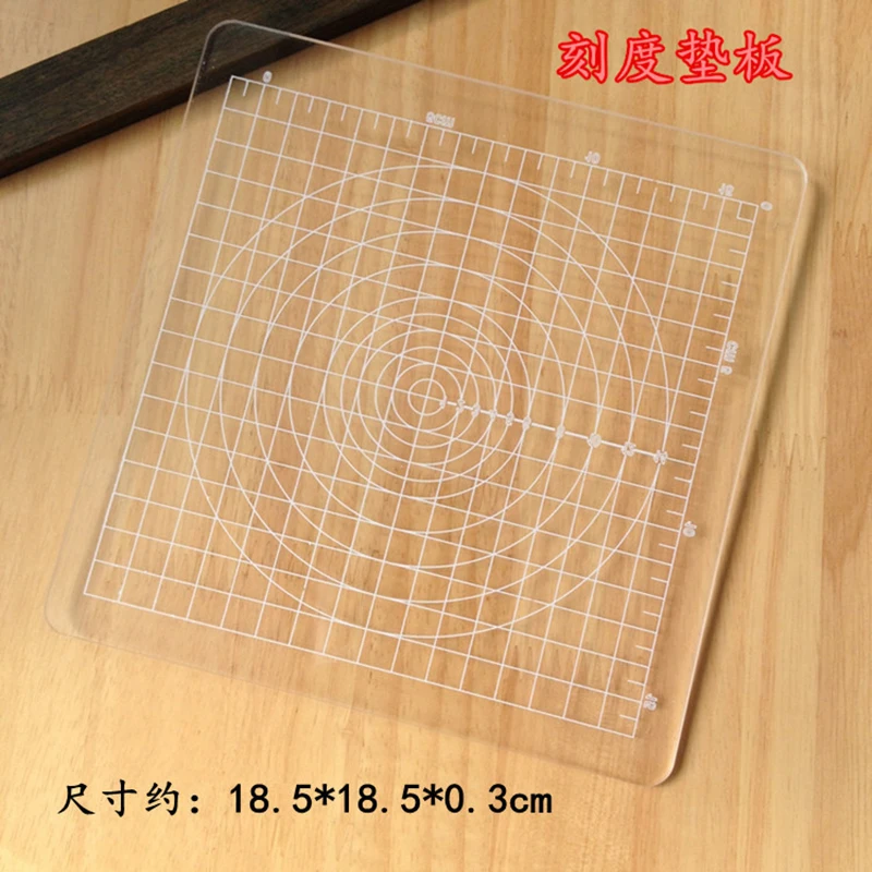 1pcs Transparent Acrylic Template Square Stamper Pressure Polymer Clay Mat Pottery Clay Plate Tools DIY Handcraft Mold Tool