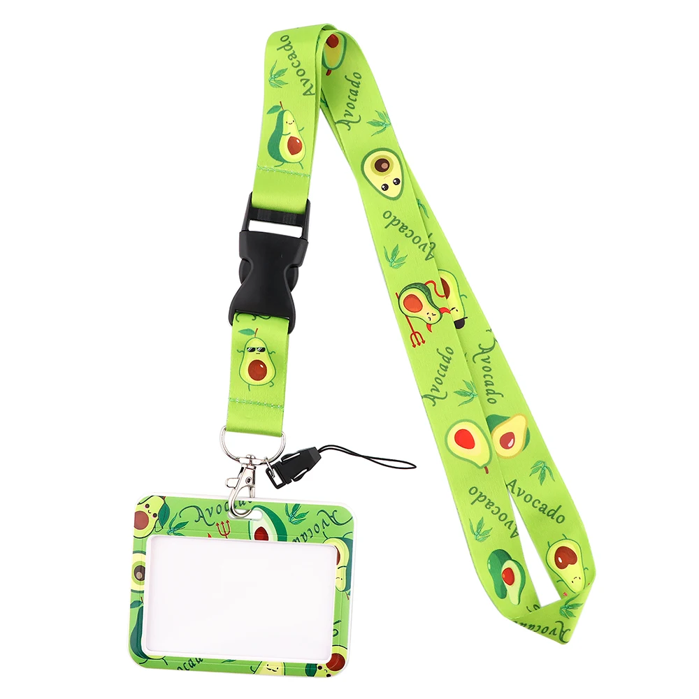 

JF674 ремешки для сотового телефона с авокадо, милый мультяшный ремешок для ключей, ID-карт, шейные ремешки для USB-держателя значков, подвесные ремешки для рукоделия