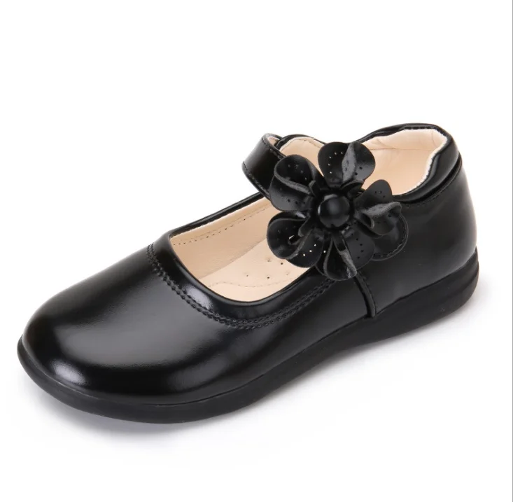 Chaussures en cuir avec nœud papillon pour filles, robe de mariée pour enfants, chaussures d'école de princesse pour enfants, sandales noires pour étudiants, mode coréenne, été