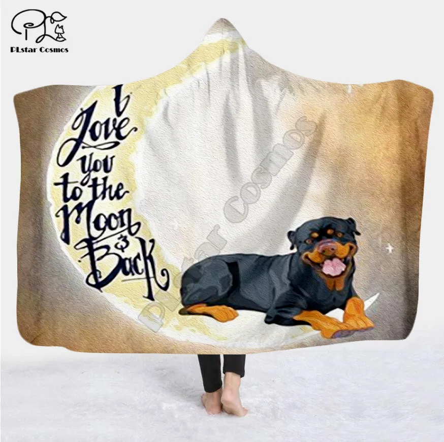 

funny pug dog animal Hooded Blanket Adult colorful child Sherpa Fleece Wearable Blanket Microfiber Bedding Fleece style-2